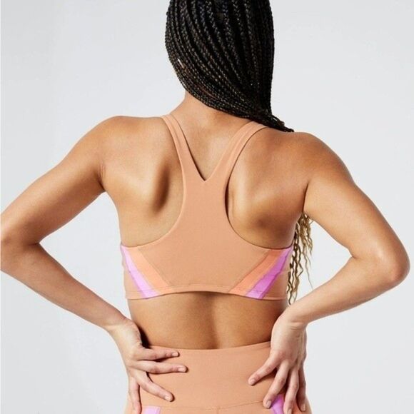 L*Space Womens Size XS Wyatt Colorblock Racerback Crop Top - Picture 2 of 11